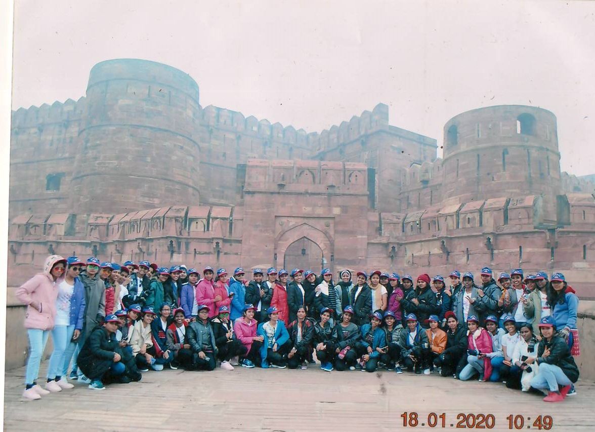 Students on an educational tour